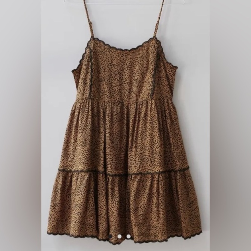 urban outfitters brown babydoll dress